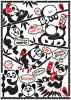 Набор для изготовления картины «комикс Панды» - Клевер