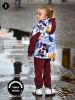 Комплект ( Куртка+ Полукомбинезон), Весна-Осень, SoftShell, ЦВЕТЫ НА БЕЛОМ арт. 420С (104 см) - Damodara