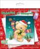 Набор для изготовления новогодней открытки «Подарок от мишутки» - Клевер
