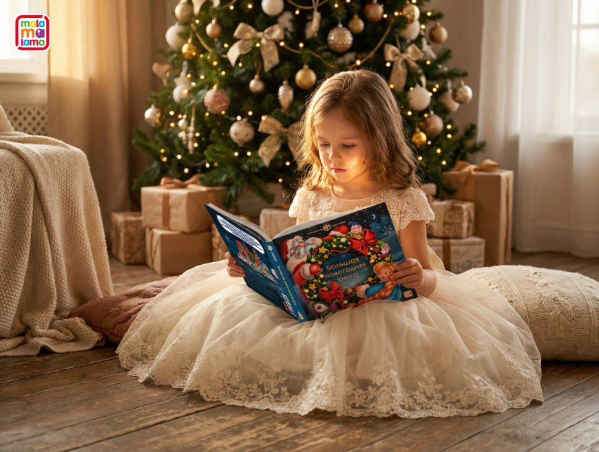 «Большая новогодняя книга» от Malamalama: игры, загадки и море сюрпризов для юных читателей! — фото: 1